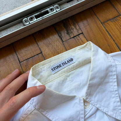 1980s Stone Island Script Shirt White L