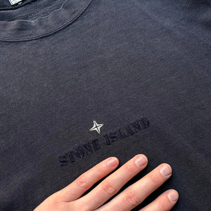 1980s Stone Island T Shirt Navy L