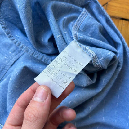 1980s Emporio Armani Denim Shirt Blue L