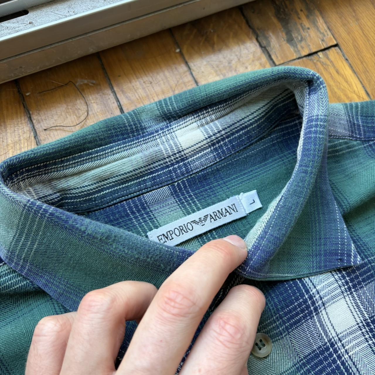 1990s Emporio Armani Checked Shirt L