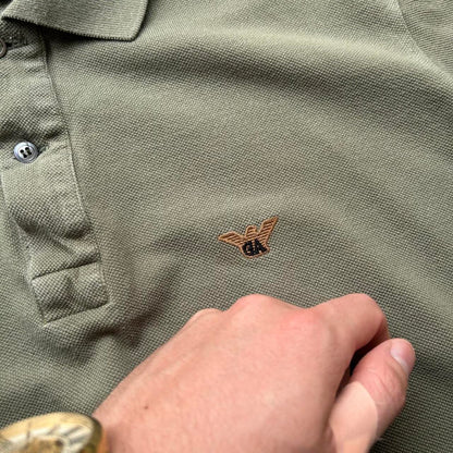 1980s Giorgio Armani Polo Shirt Khaki M