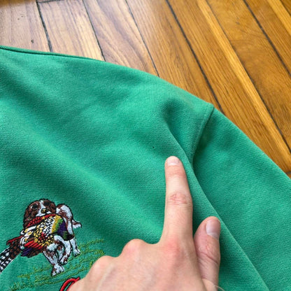 1980s Best Company Cardigan Green XL