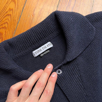 S/S 1997 Stone Island Knitted Jumper Navy XL