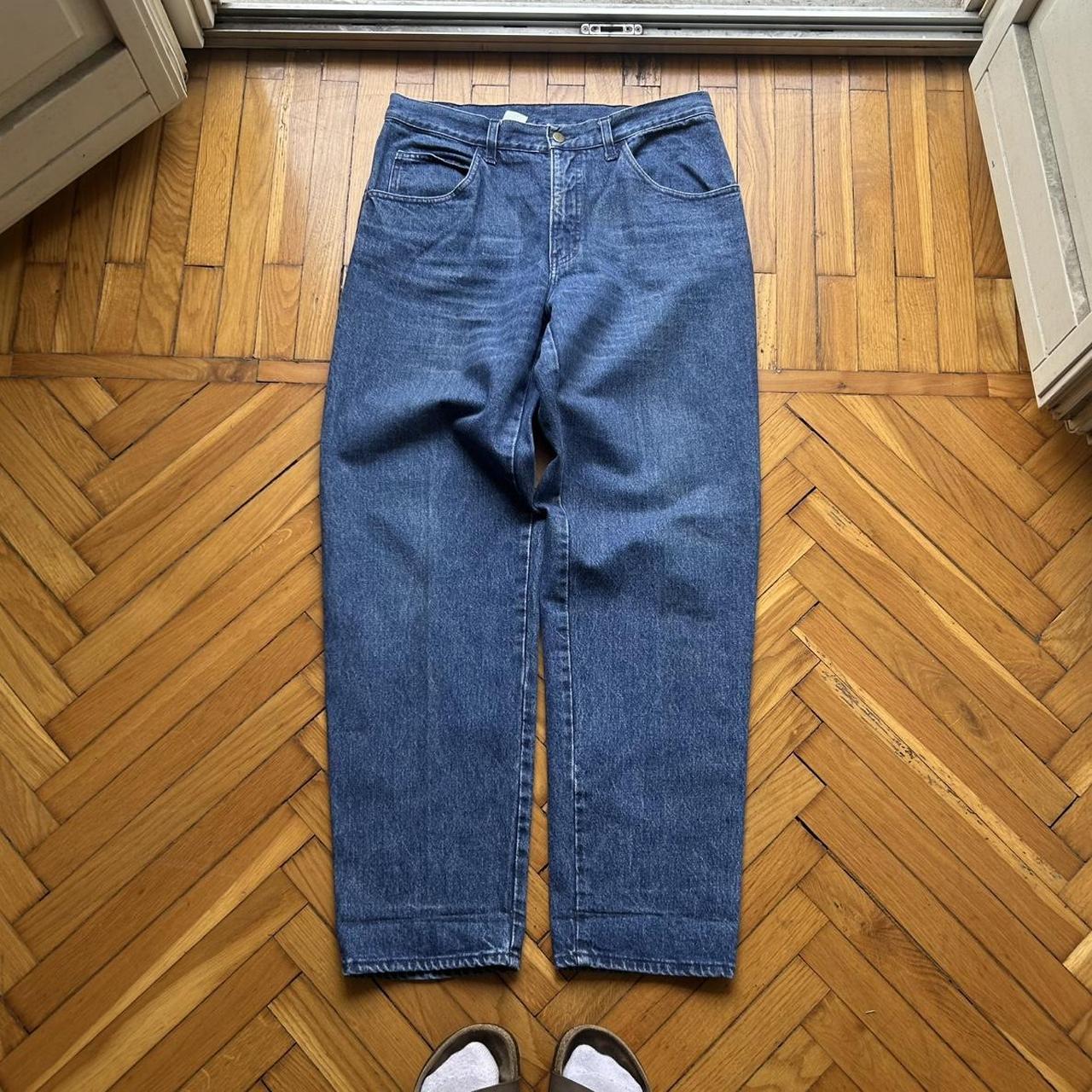1980s Giorgio Armani Jeans Blue 34W 32L