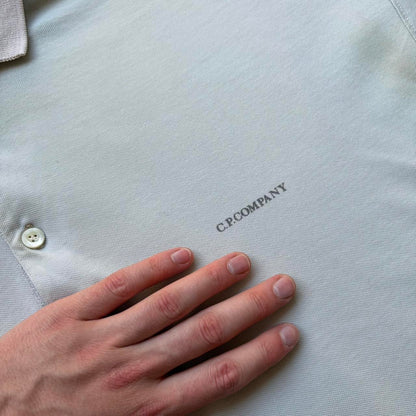 1980s CP Company Polo Shirt Blue M