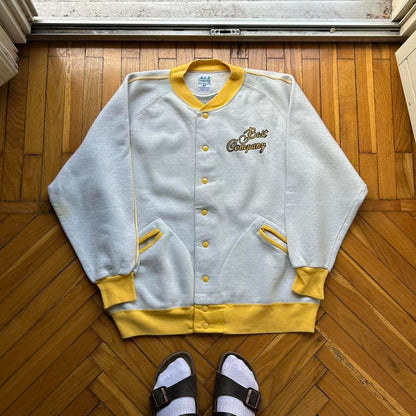 1980s Best Company Cardigan Grey L