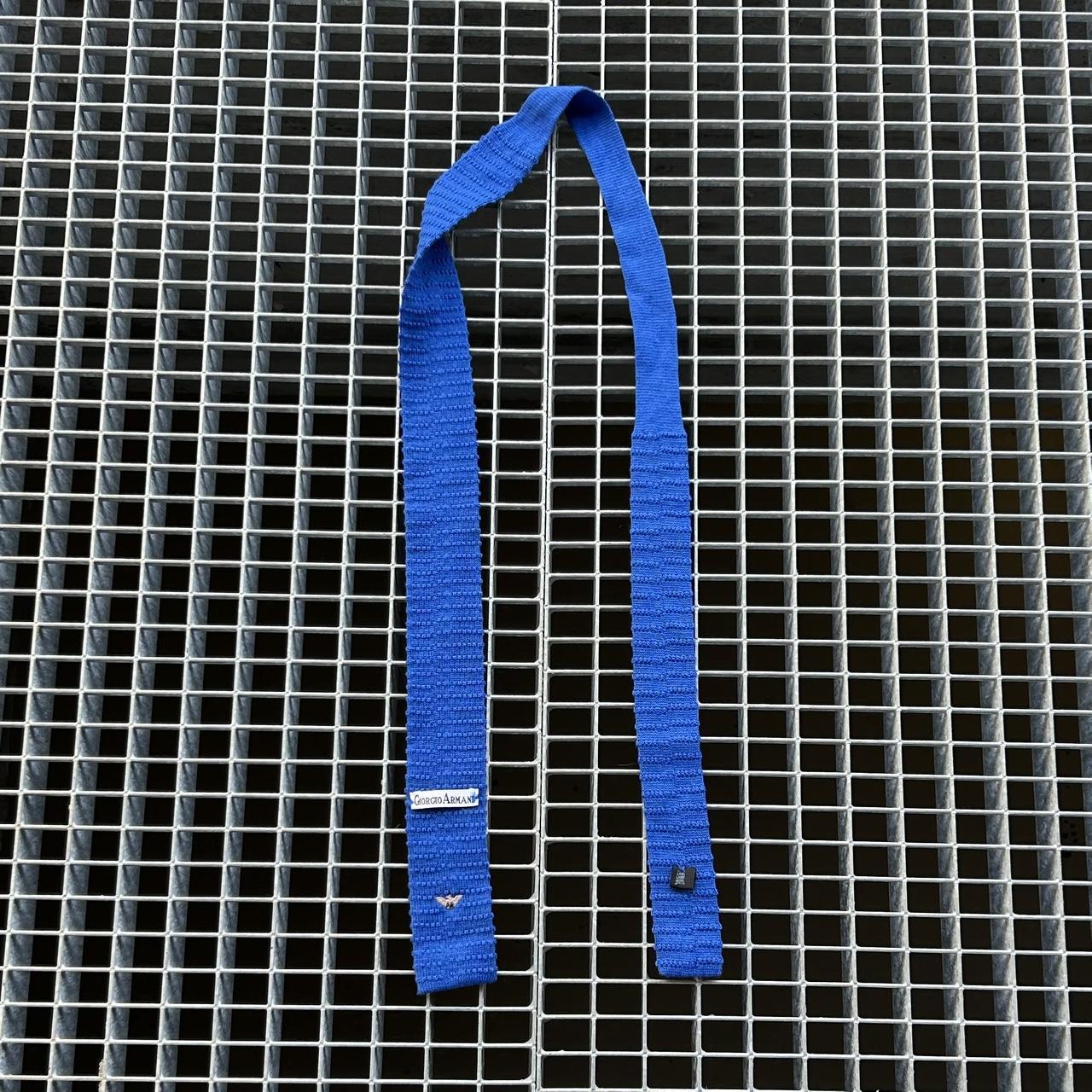 1980s Giorgio Armani Tie Blue