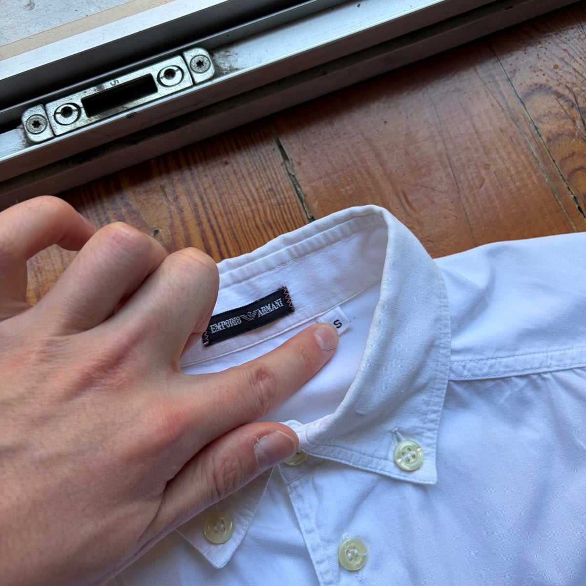 1980s Emporio Armani Shirt White L