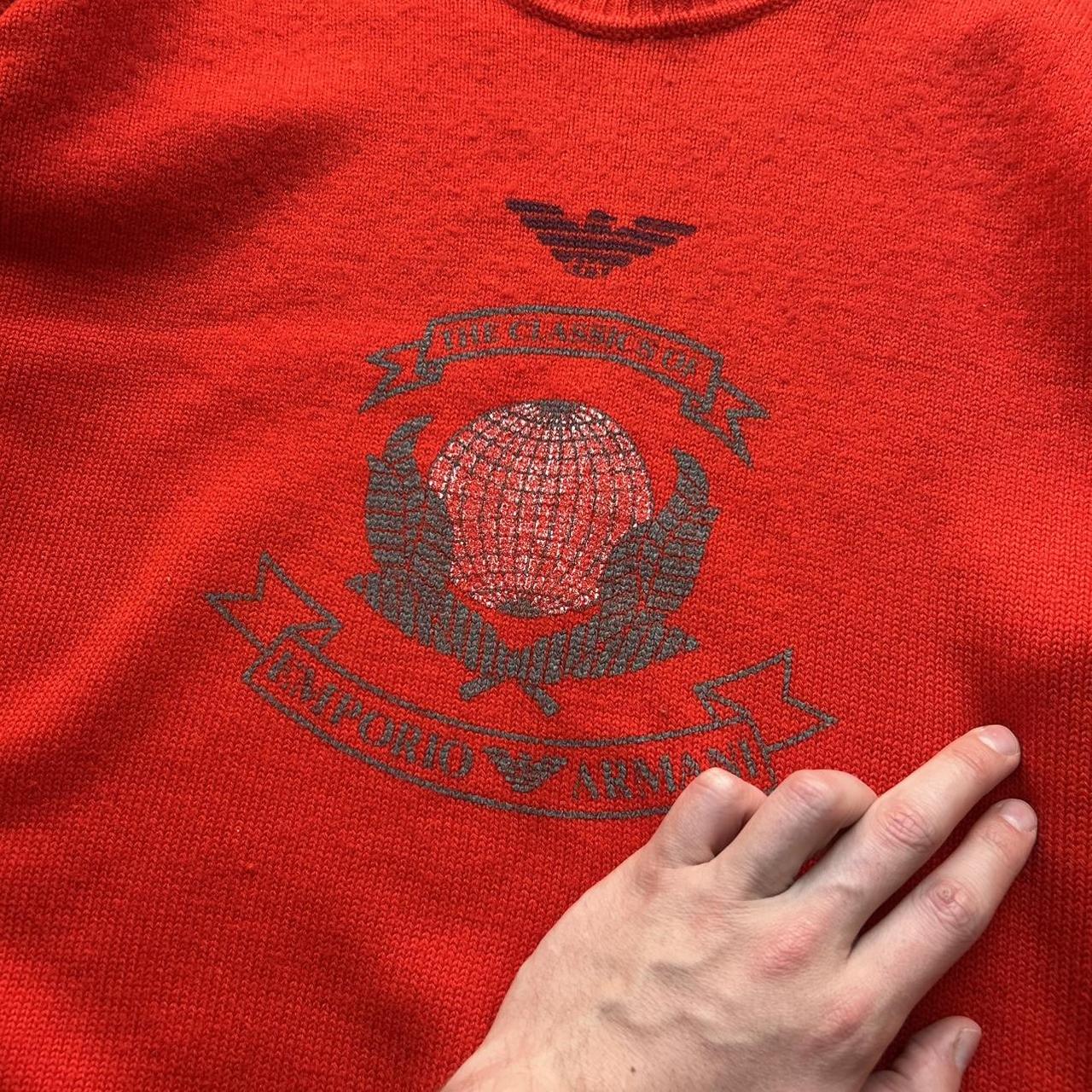 1980s Classics Of Emporio Armani Knitted Jumper Red S