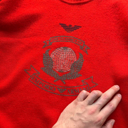 1980s Classics Of Emporio Armani Knitted Jumper Red S