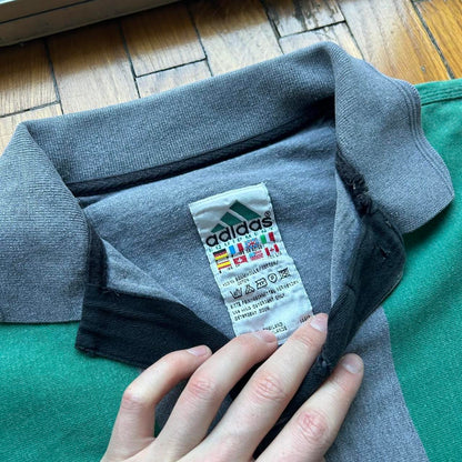 1990s Adidas Equipment Polo Shirt Striped L