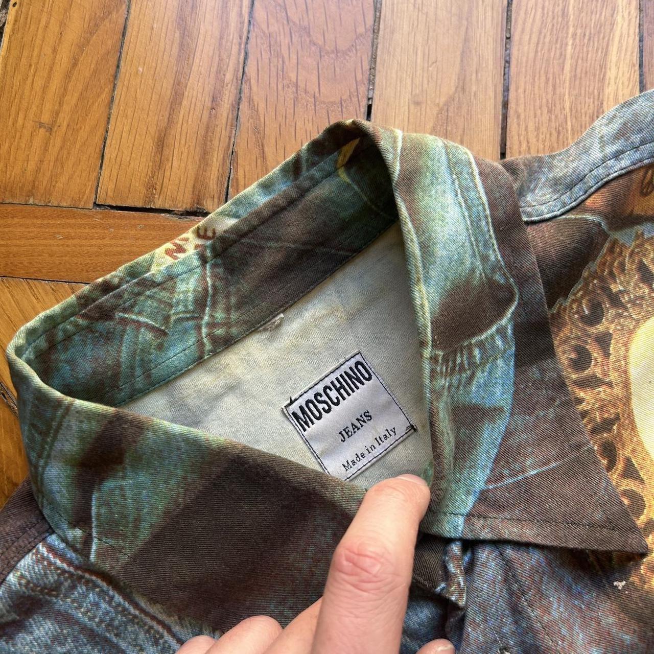 1990s Moschino Jeans Print Shirt XL