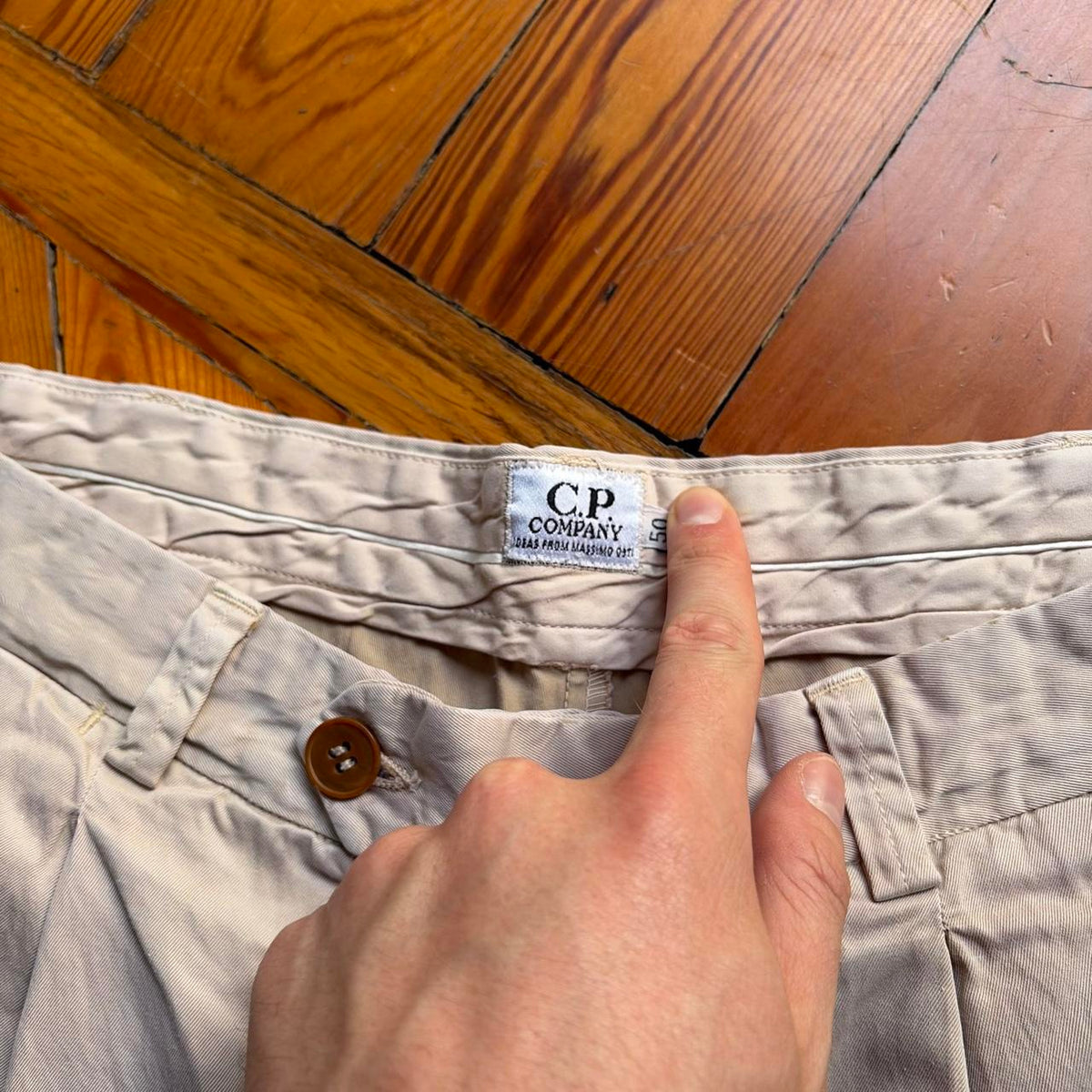 1990s CP Company Trousers Beige 32W 32L