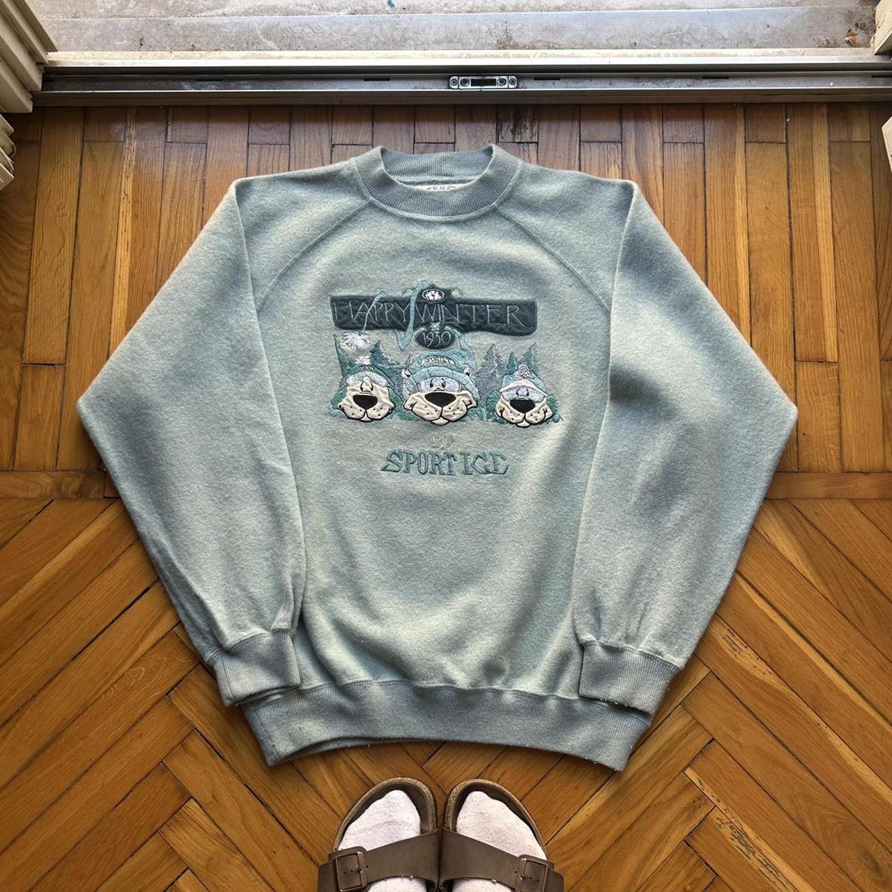 1992 Iceberg 'Happy Winter' Knitted Jumper L