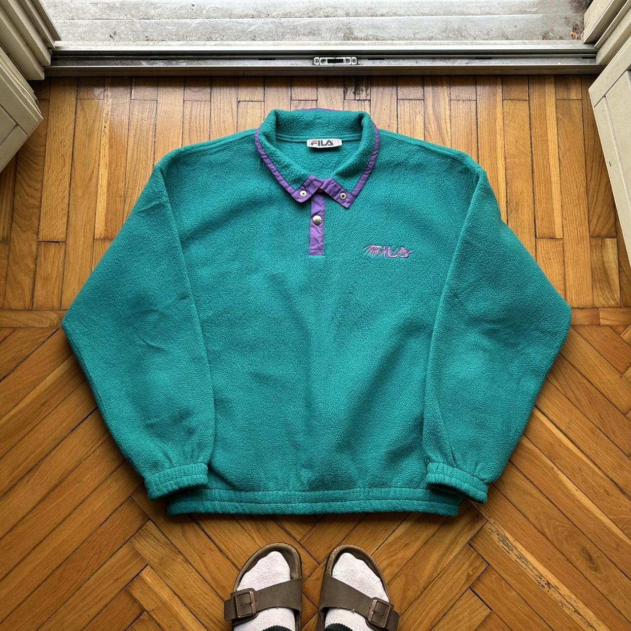 1990s Fila Magic Line Fleece Sweatshirt XL