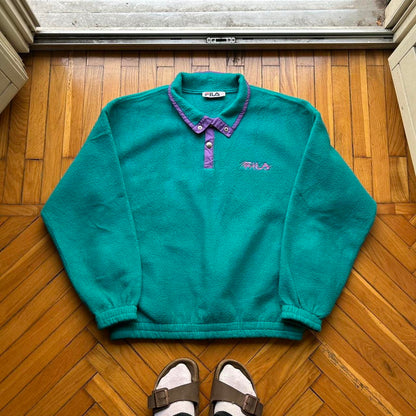 1990s Fila Magic Line Fleece Sweatshirt XL
