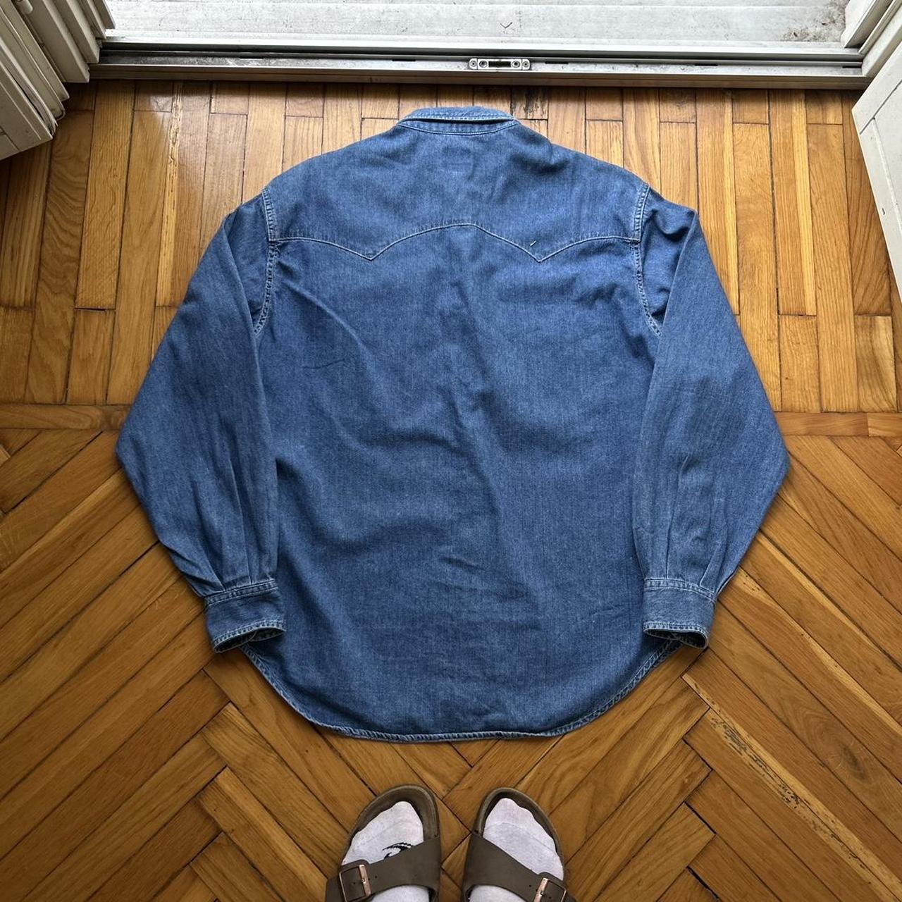 1980s Best Company Denim Shirt Blue L