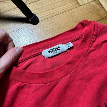 2000s Moschino Jeans LS T Shirt Red S