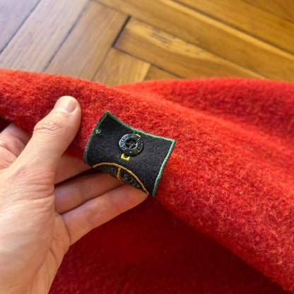 1980s Stone Island Montgomery Duffle Coat Red M