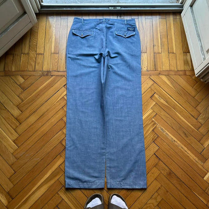 1990s Stone Island Denims Trousers Blue 34W 32L