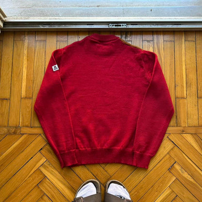 1980s Cerruti 1881 Knitted Jumper Red XS