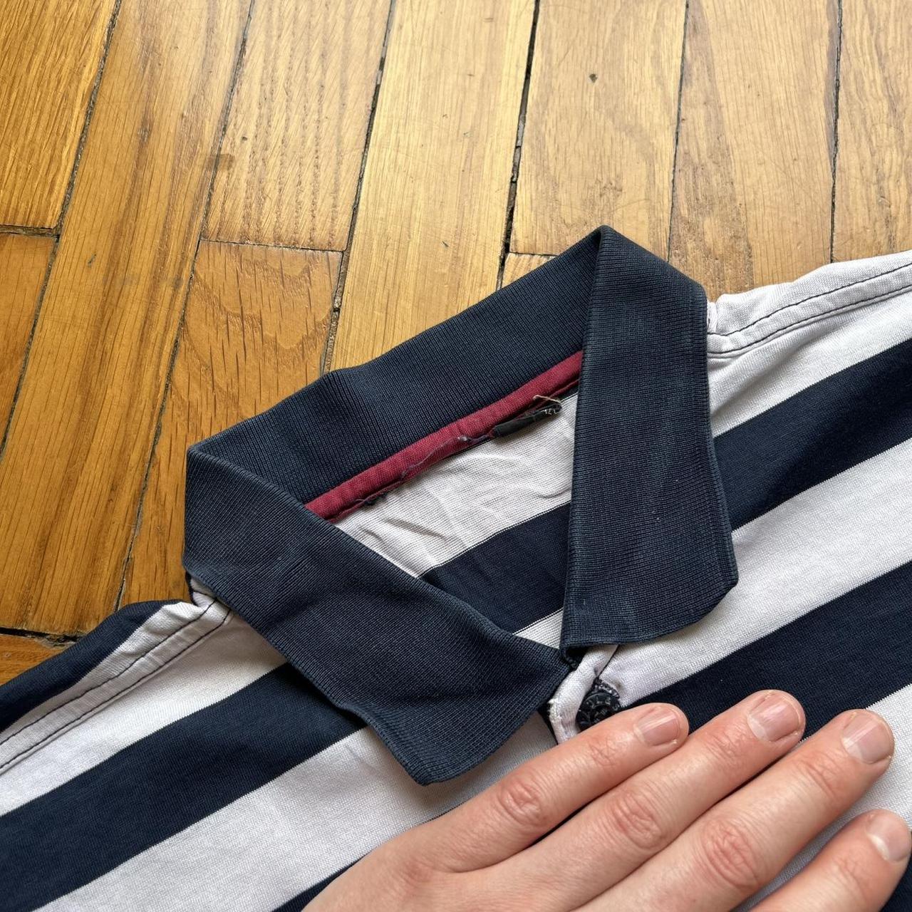 1990s Paul & Shark Striped Polo Shirt M