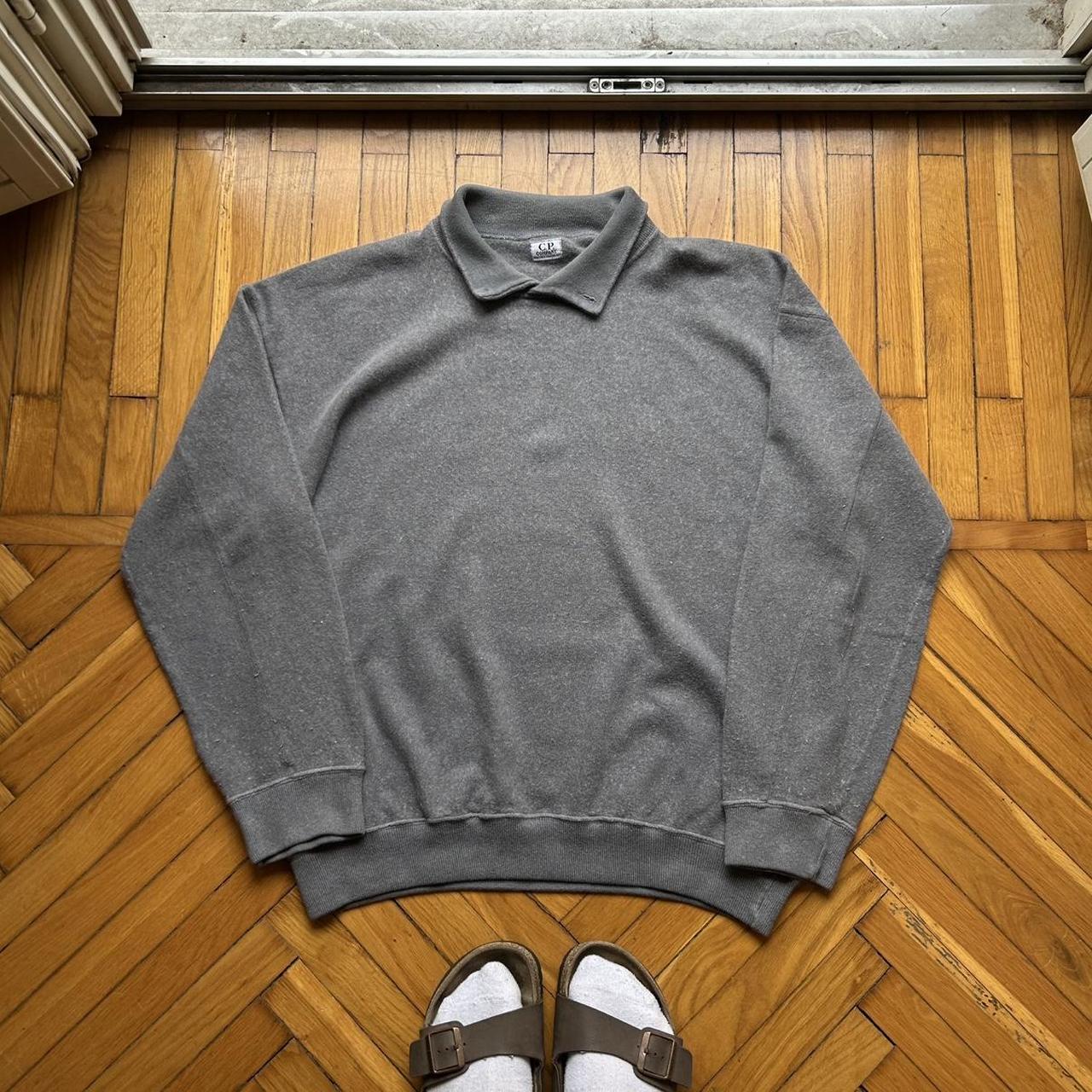 1980s CP Company Knitted Jumper Grey XL