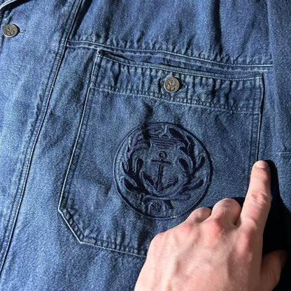 1990s Armani Jeans Denim Jacket L