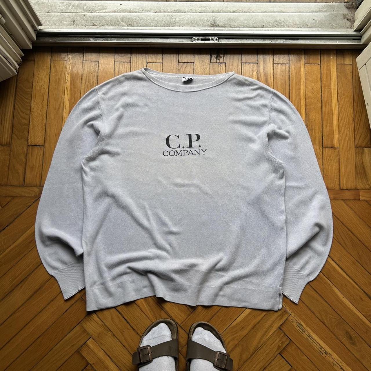 1980s CP Company Fine Cotton Knitted Jumper XL