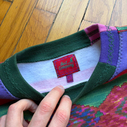 1990s Best Company Pattern Sweatshirt XL
