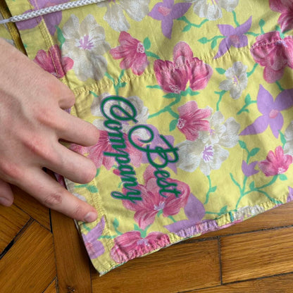 1980s Best Company Floral Shorts XL