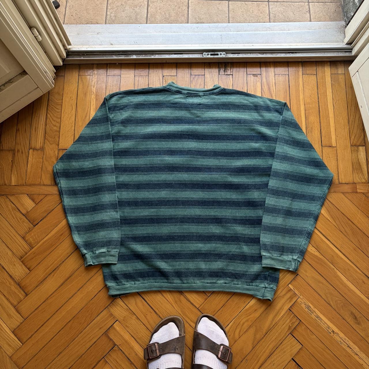 1990s Armani Jeans Striped Sweatshirt L