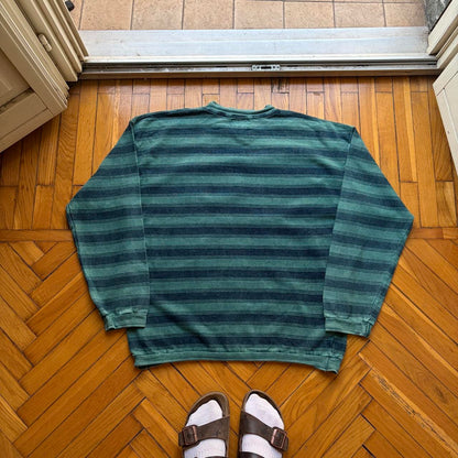1990s Armani Jeans Striped Sweatshirt L
