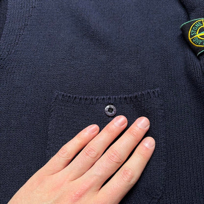 S/S 1997 Stone Island Knitted Jumper Navy XL