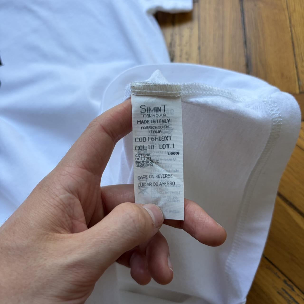 1990s Armani Jeans T Shirt White M