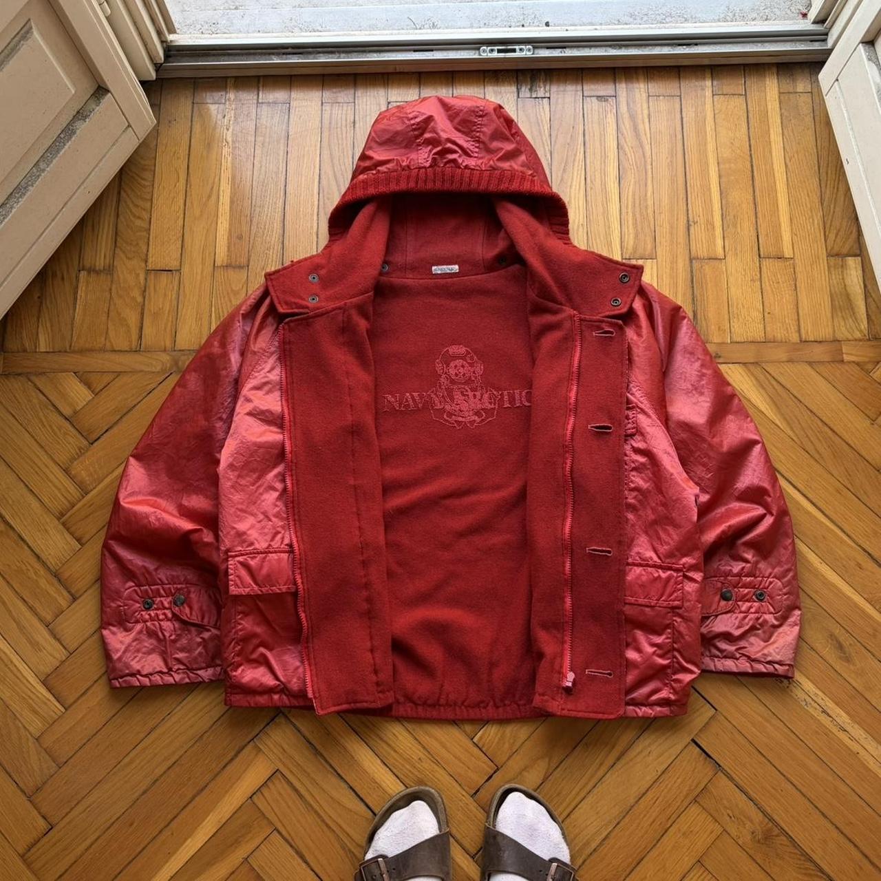 1980s Boneville Navy Arctic Reversible Jacket Red XL