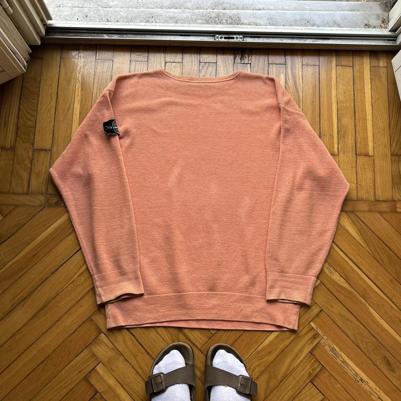 1980s Stone Island Knitted Jumper Orange L