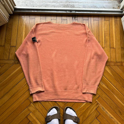 1980s Stone Island Knitted Jumper Orange L