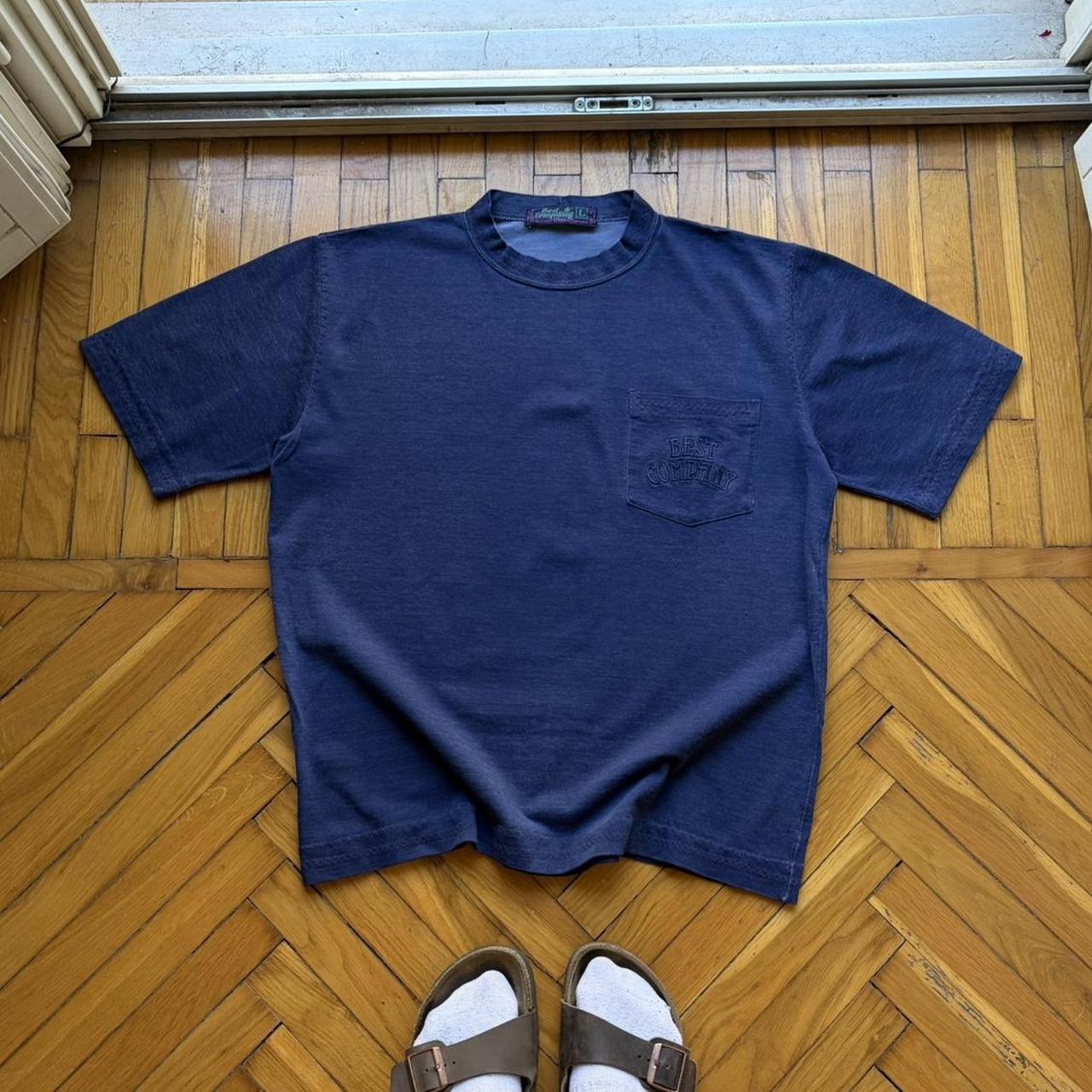 1990s Best Company Pocket T Shirt Navy M