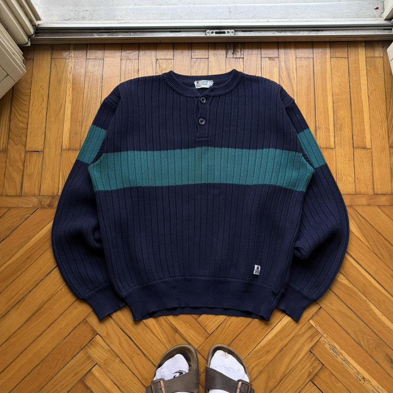 1980s Cerruti 1881 Knitted Jumper Navy L