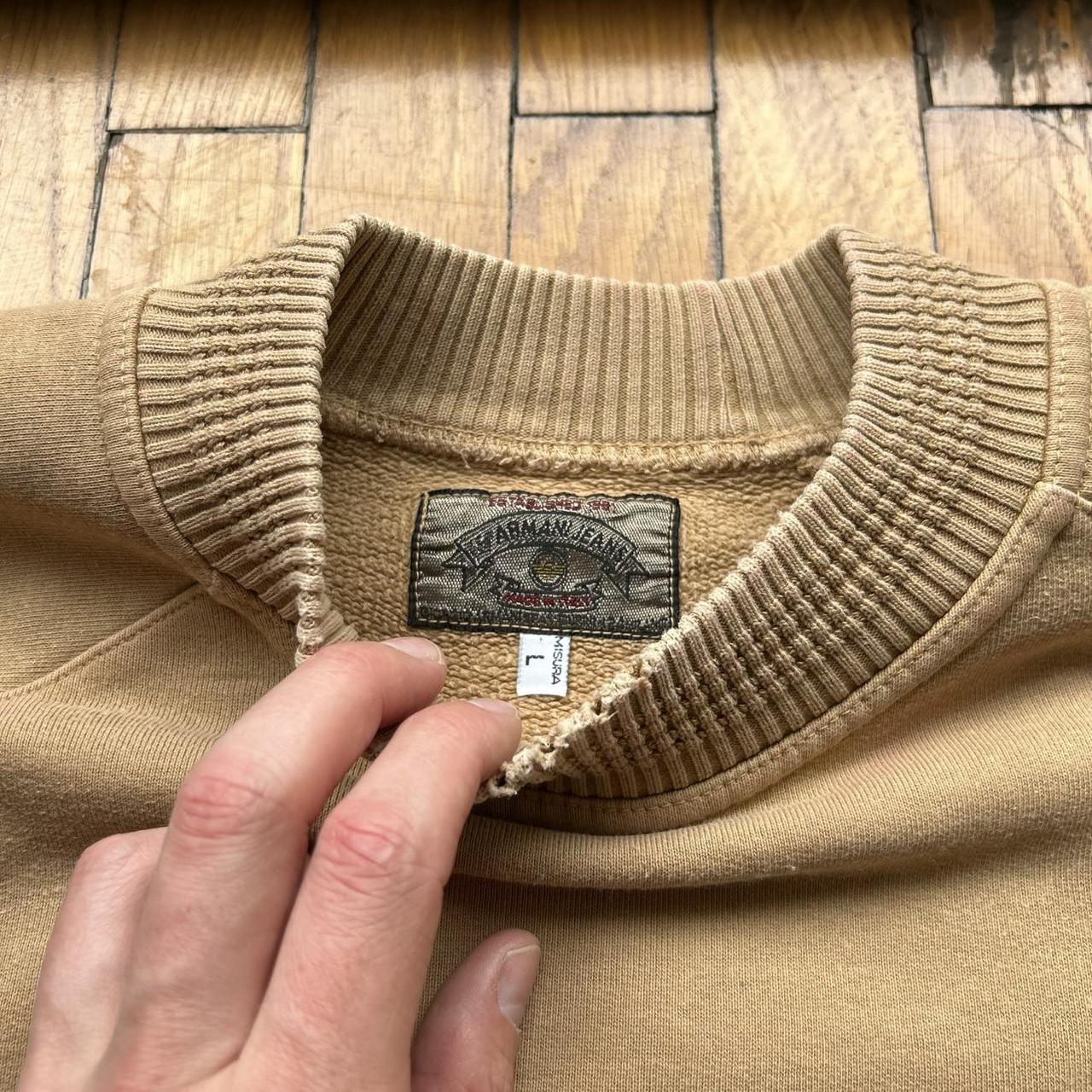 1990s Armani Blue Jeans Sweatshirt L