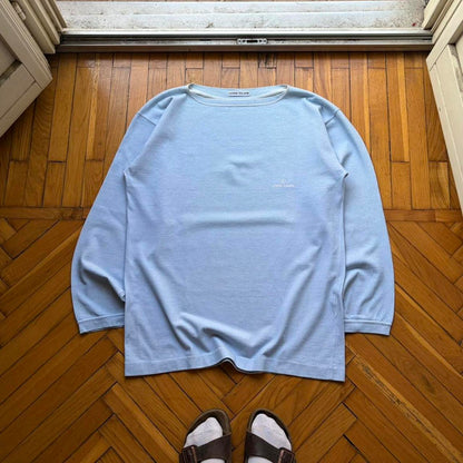 1980s Stone Island LS T Shirt Blue L