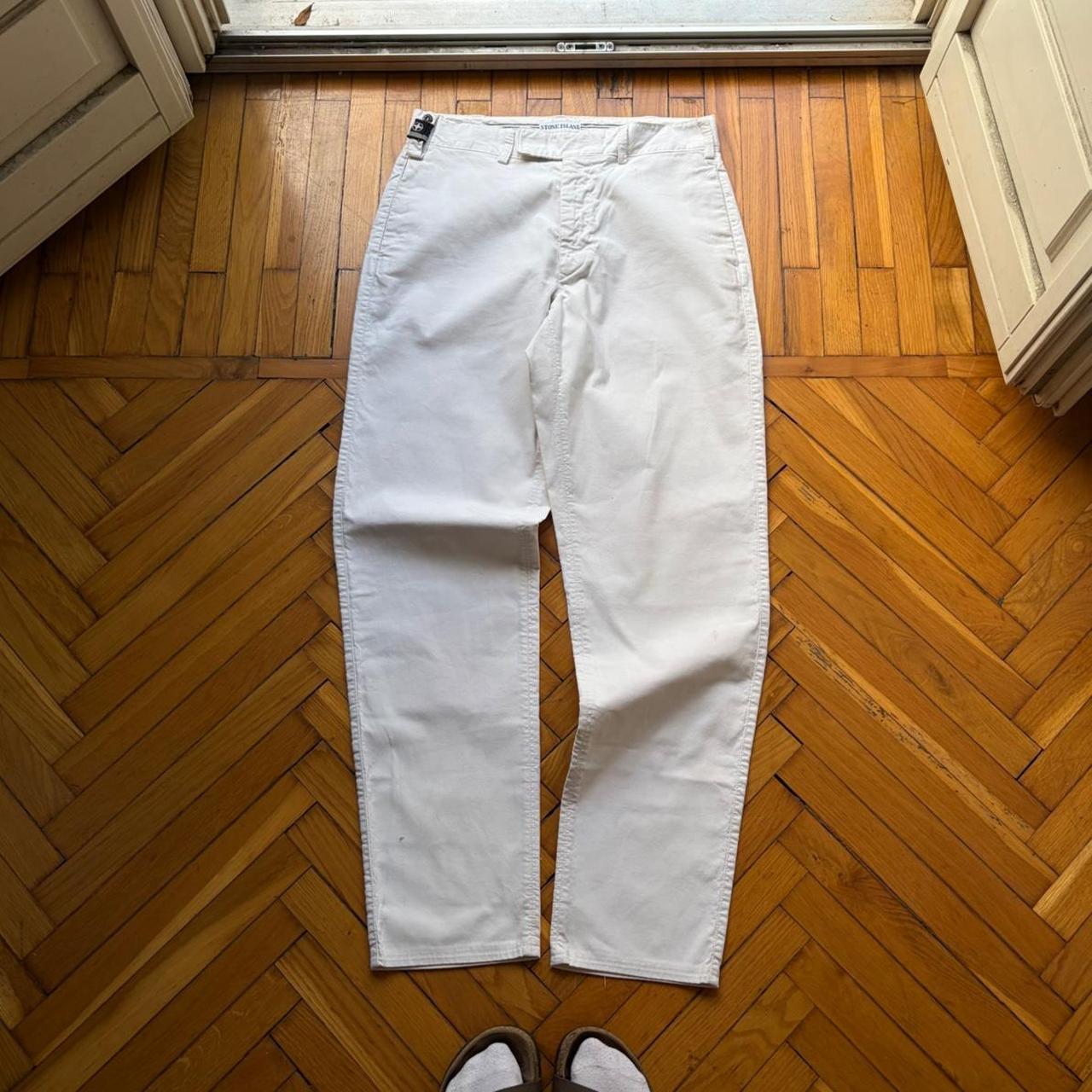 S/S 1997 Stone Island Trousers White 34W 34L