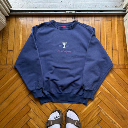 1990s Best Company Golf Club Sweatshirt Navy XL