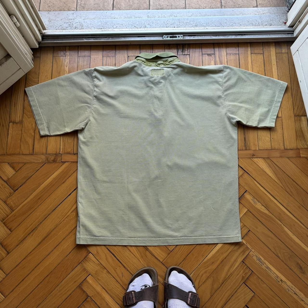 1990s Armani Jeans Polo Shirt Green XL