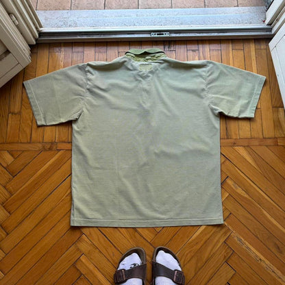 1990s Armani Jeans Polo Shirt Green XL