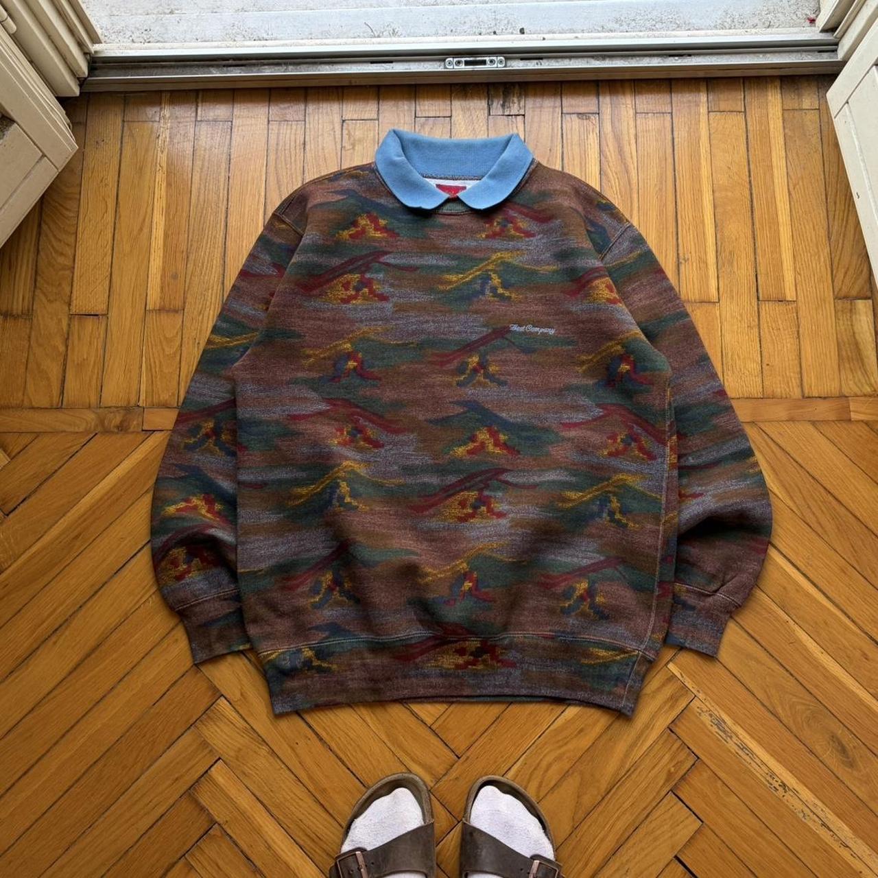1990s Best Company Pattern Sweatshirt M