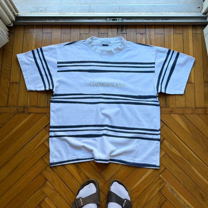 S/S 1996 Stone Island Striped T Shirt M