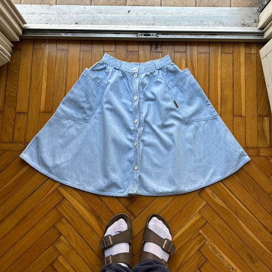 1980s Giorgio Armani Denim Skirt Women’s 24W