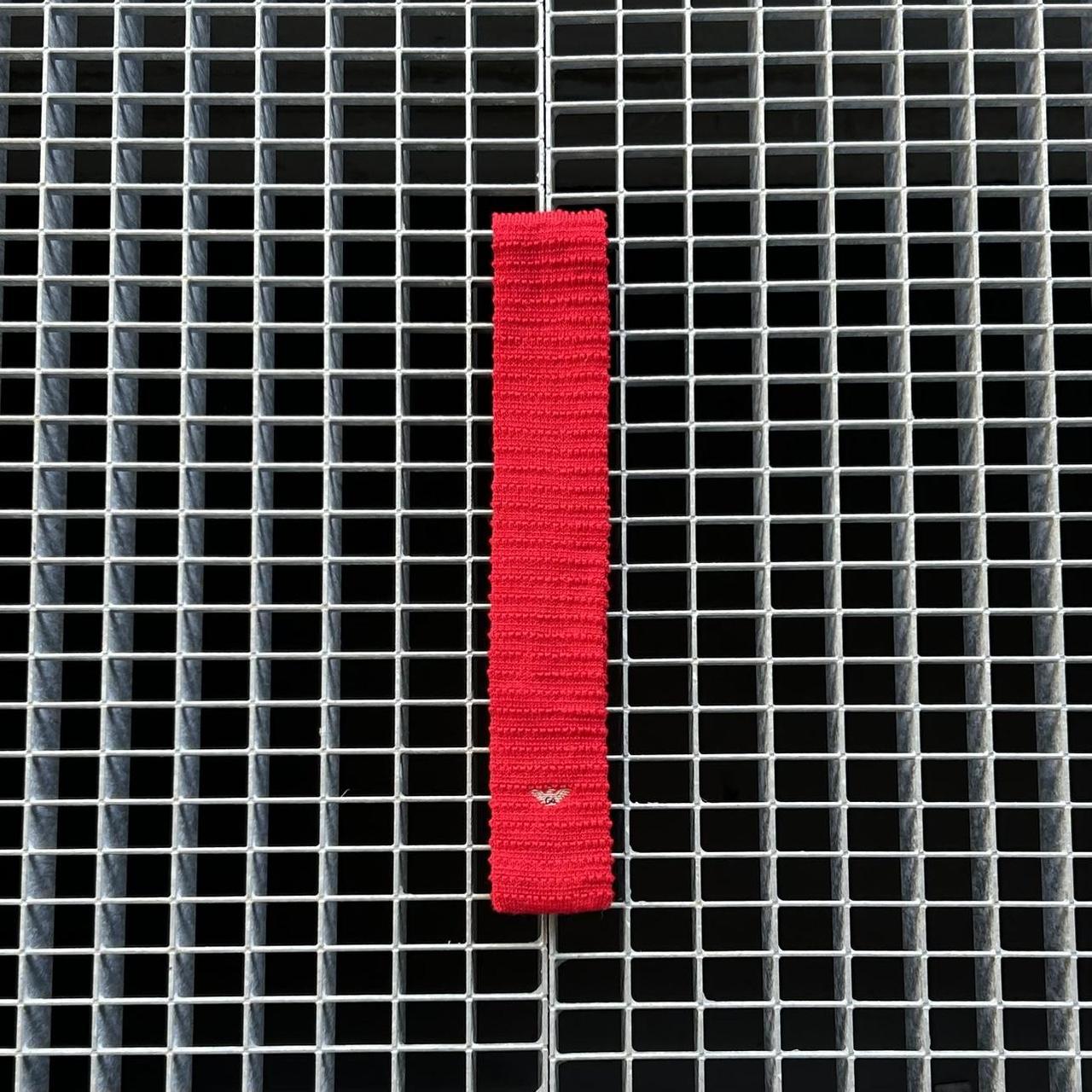 1980s Giorgio Armani Tie Red